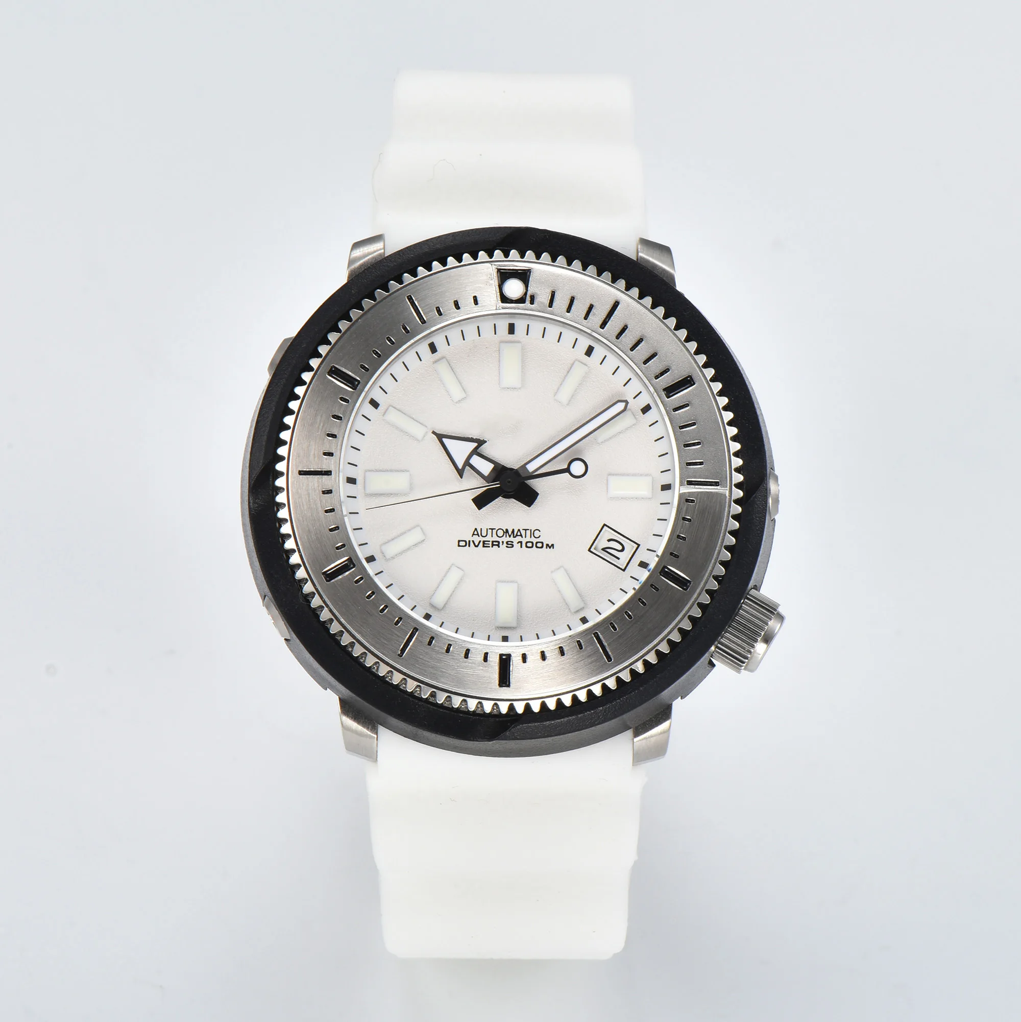 Super Dial and Hands Rubber Strap Mechanical Movement