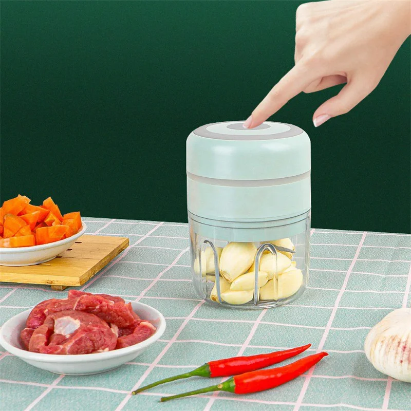 Vegetable Crusher Kitchen Accessories Mini Wireless Electric Garlic