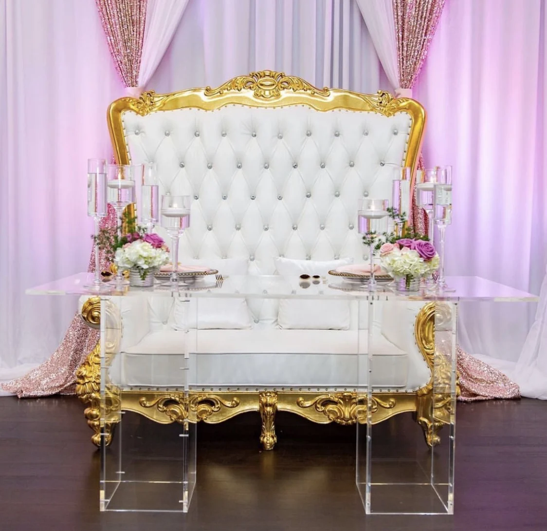 bride and groom throne chairs