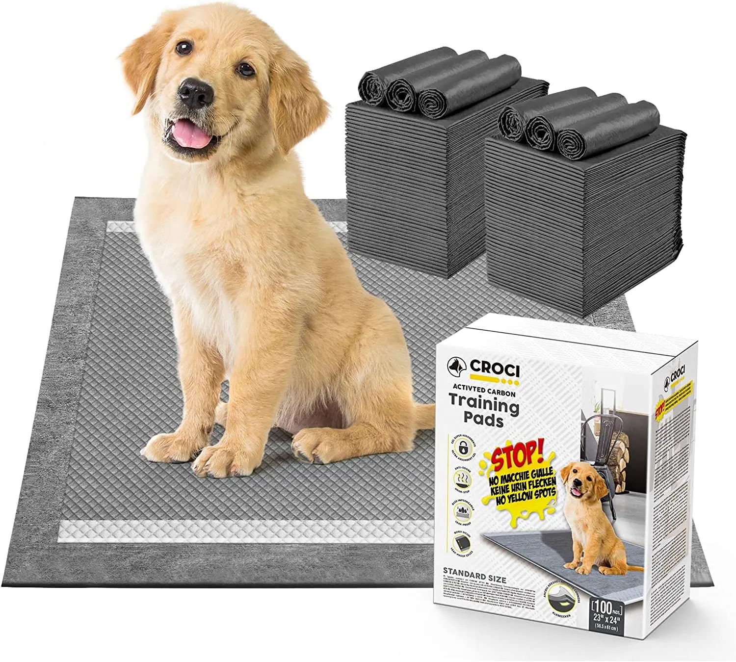 Pet Training Supplies Bamboo Charcoal Fiber Pet Urine Absorbing Puppy Pad Dog Training Pet