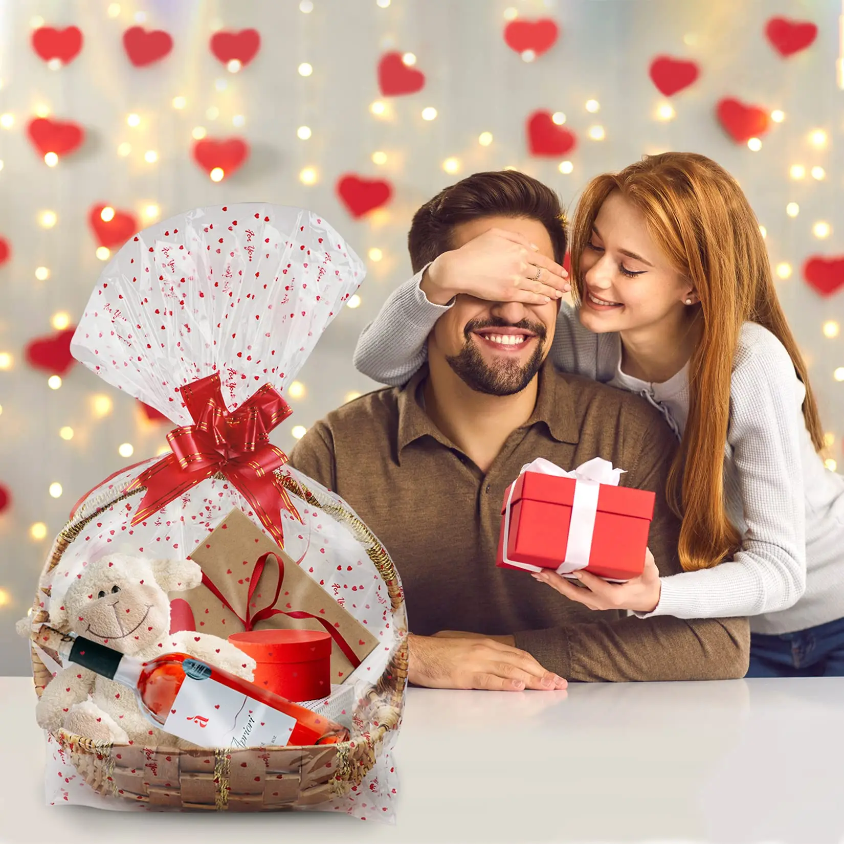 Custom Food Grade Cellophane Bags For Gift Baskets Buy Large