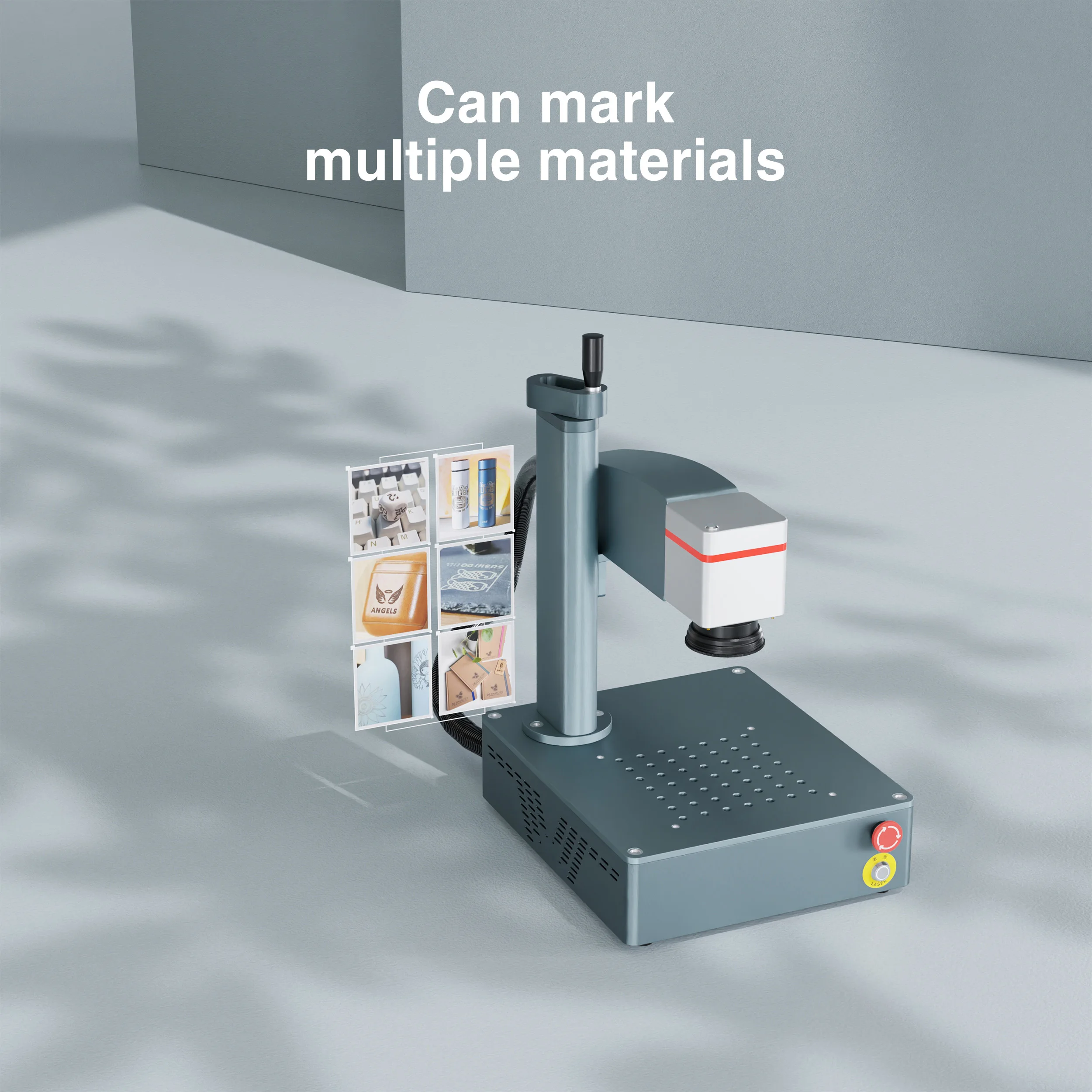 FOBA Manual CNC Cutting Desktop Fiber Laser Marking Machine (hot Offer) 20W Manual Operation 50w MAX Laser Source Deep Marking