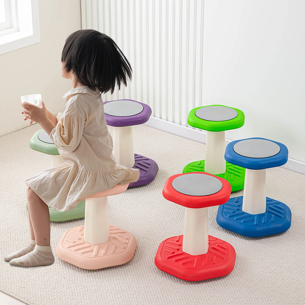 Active Chairs Kids Wobble Stool Flexible Seating for Elementary Preschool  Classrooms Kids ADHD/ADD Wiggle Sensory Fidget Chairs