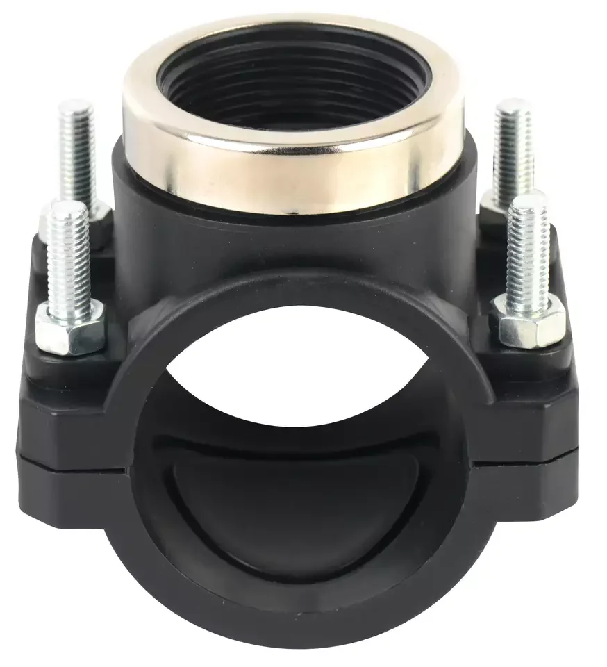Factory Price Grey UPVC Pipe Sleeve Rubber  PP Saddle Clamp