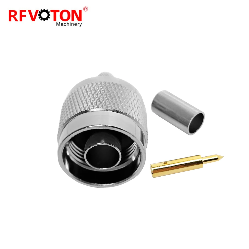 Factory Supply N Male Plug Macho Crimpers Crimp Rg142 Cable Coax  Rf Coaxial Connecteur Connector Rohs in Stock