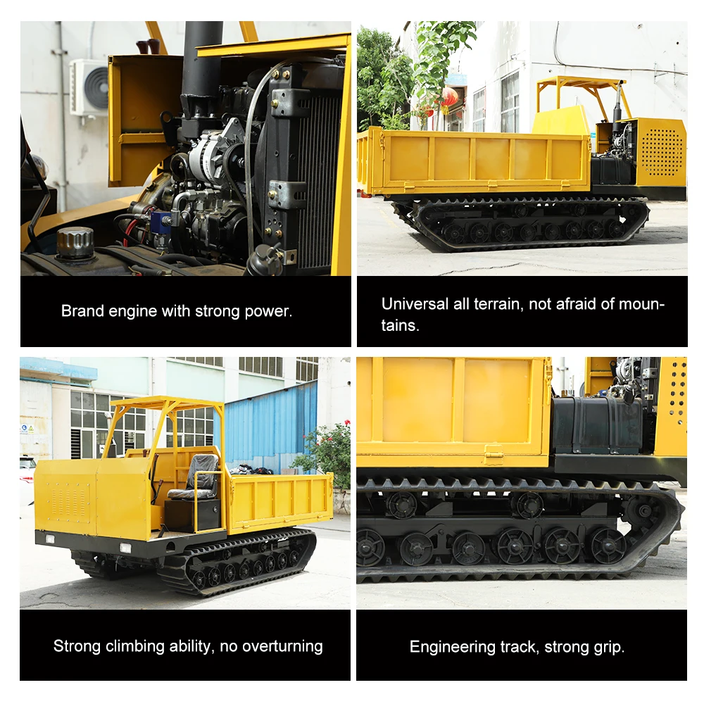Small Hengwang  HW5000L 5000kg Crawler Carrier Dumper with CE EAC Certificate