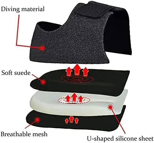 Heel Protector, Heel Cup, Gel Heel Pad Support Plantar Fasciitis, Heel Pain, Achilles Tendinitis, Cracked Heel, Heel Pad
