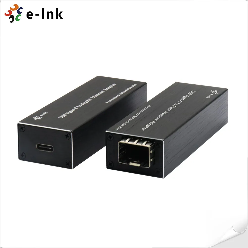 Mini USB 3.0 Type C to Gigabit SFP RJ45 Ethernet Adapter for Windows macOS Linux PC Laptop Tablet with Type C port