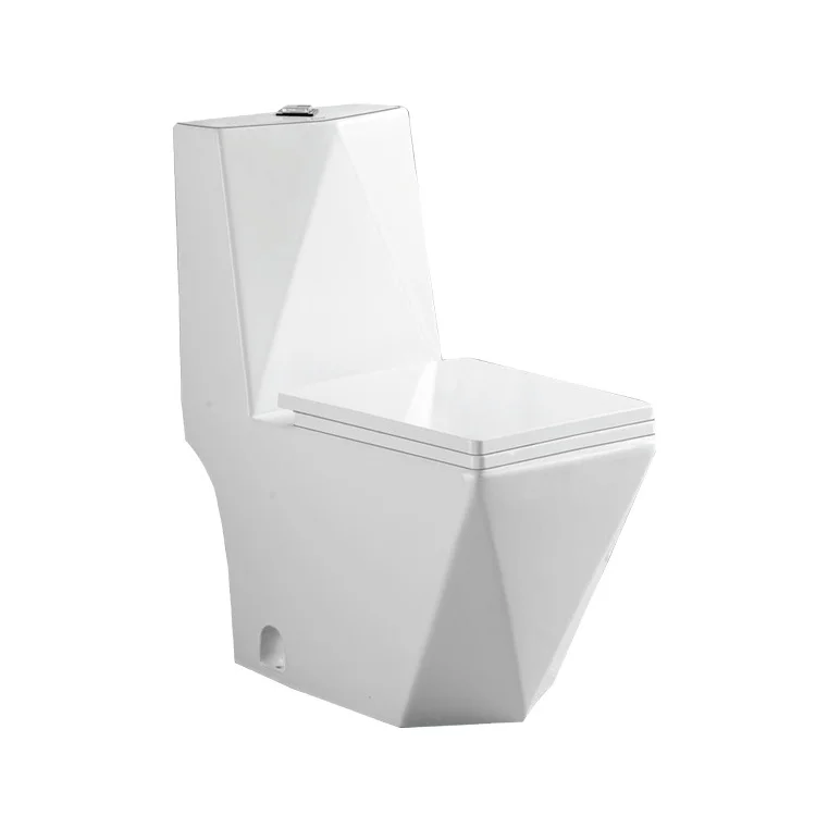 New Style White Ceramic WC Set Two-Piece Sanitary Ware with Unlock Pipe Water Tank Accessories for Bathroom Toilet Bowl