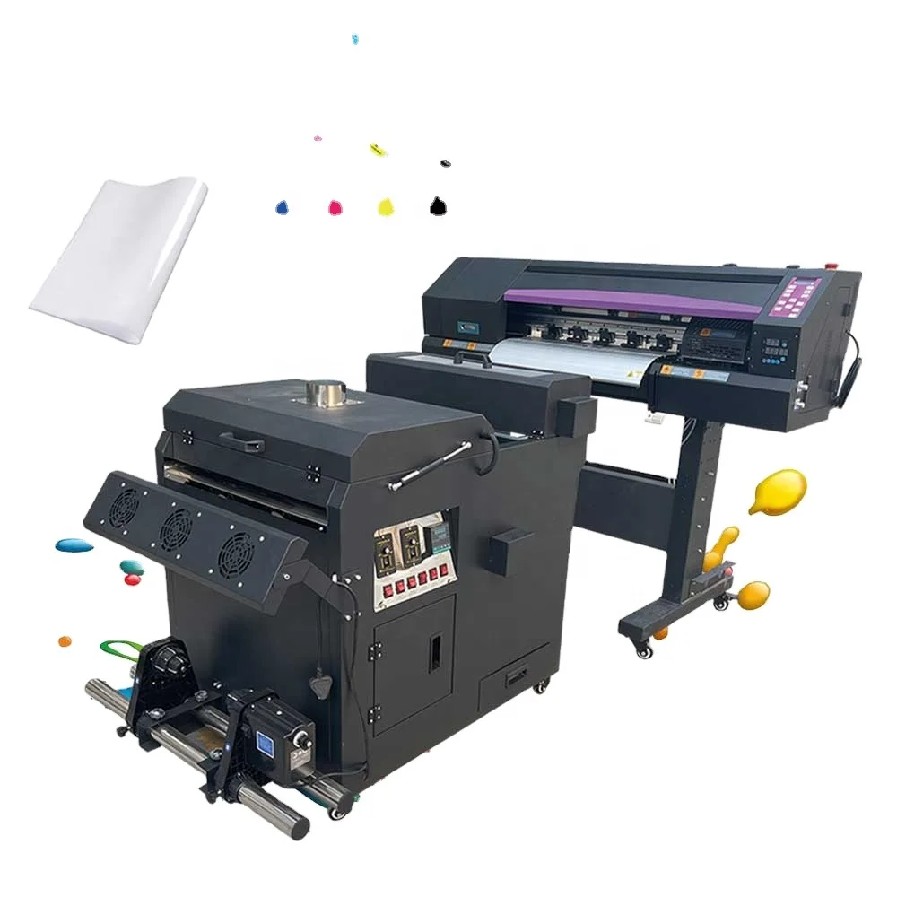 Hot Selling 60cm Xp600 I1600 I3200  Pet Film Transfer T Shirt Printer DTF Printer with Powder Shaker and Oven