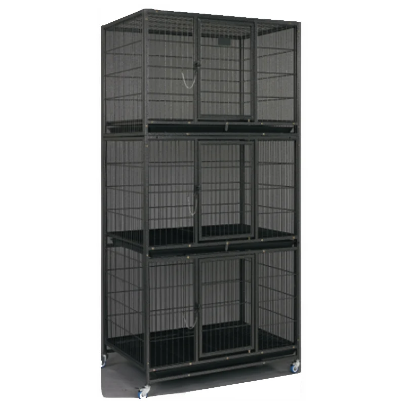 ru Sag Mild Source D192A-3F, Factory direct Square tube Big dog cage, 3 floors cage,commercial  dog cage on m.alibaba.com