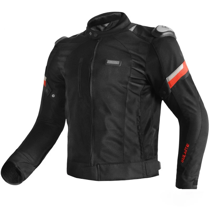 SULAITE Motorbike Leather Racing Jacket - Protection & Style