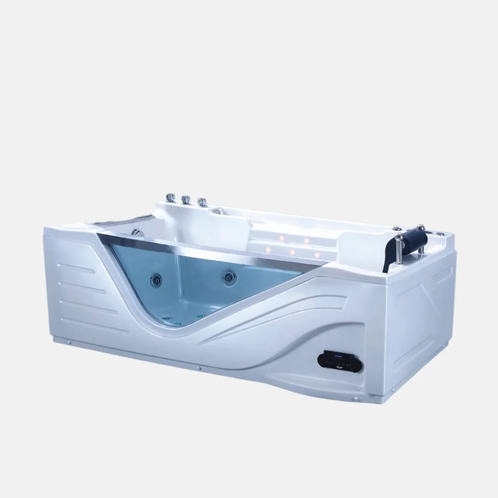 Bathroom Massage Spa Acrylic Whirlpool Standing Soaking Tubs Bathtub With Multi-Function