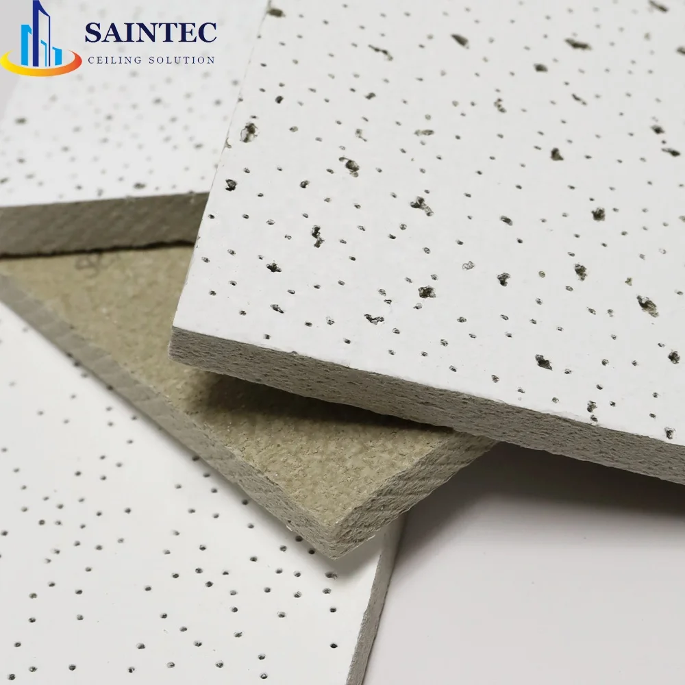 Modern 2X4  Mineral Fiber Square Grid Design Ceiling Tiles Soundproof and Fireproof for Hotels & Hospitals