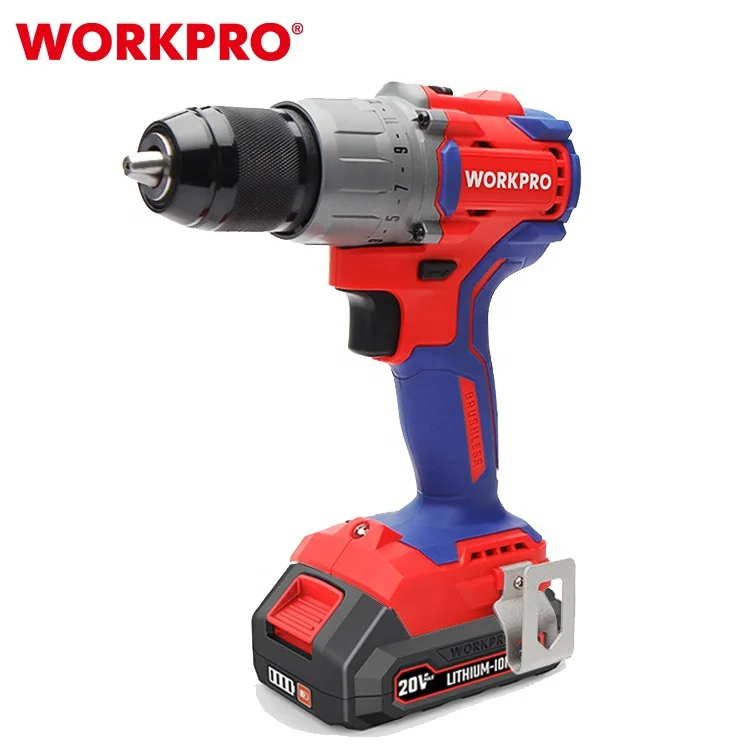 WorkPro 20V Max Cordless Drill Driver Set, Electric Power Impact Drill Tool with