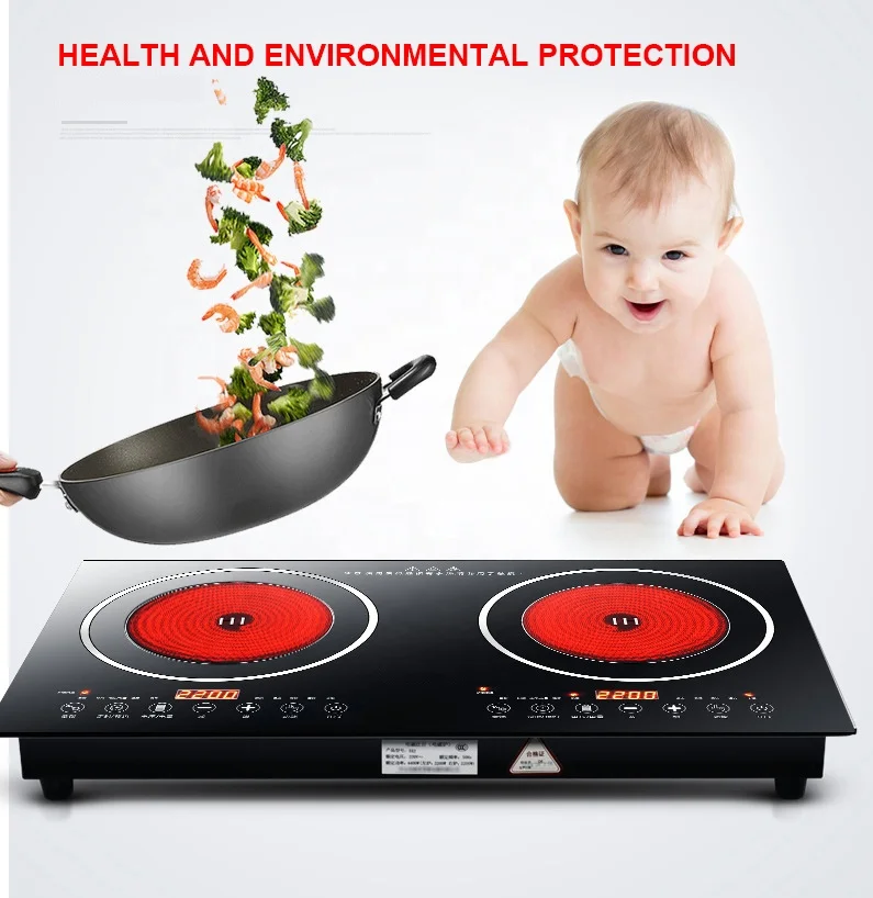 Best Sales Built in Cooktop with Booster Electric Stove Double Burner Induction Cooker OEM Stainless Steel