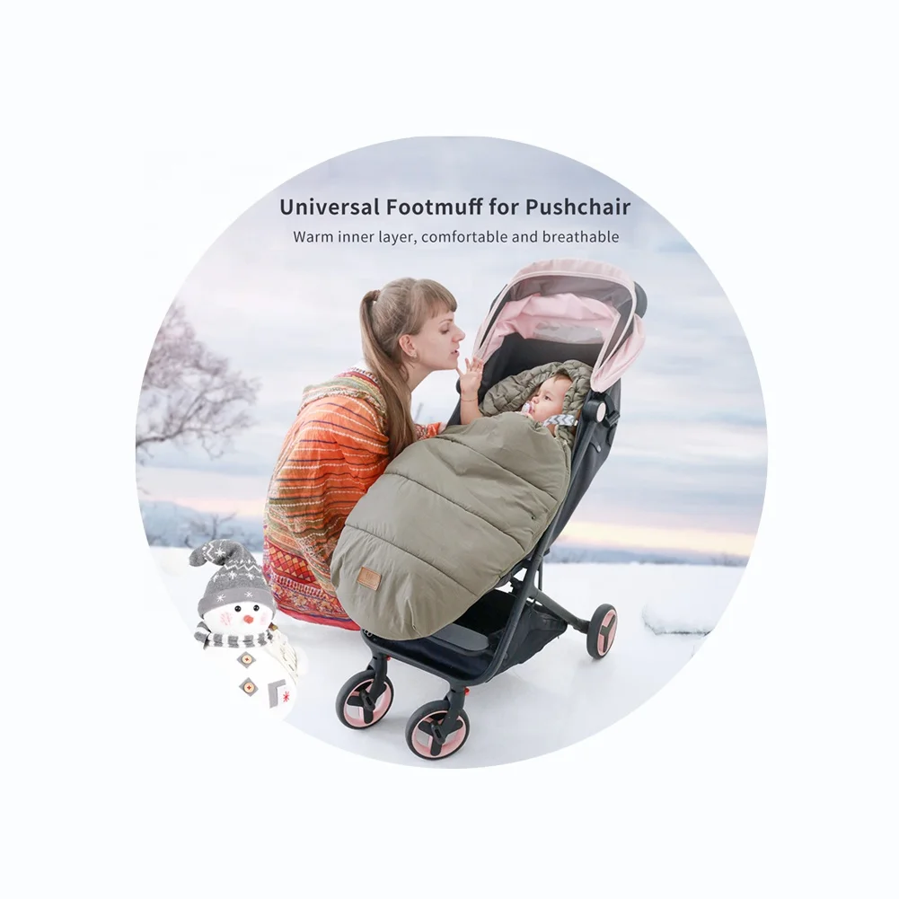 thumbnail image 2 of Universal Stroller Footmuff - Detachable Winter Sleeping Bag For Toddlers, Waterproof & Breathable (Blue) 2 of 10