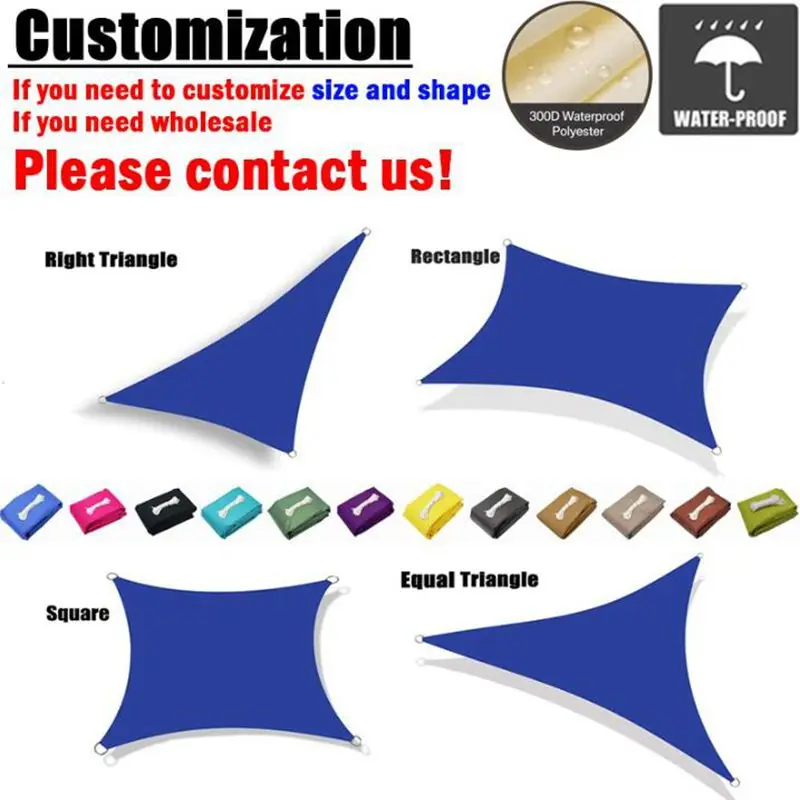 Triangular Sail Shade Cloth - Beige, Water Repellent Sun Shade For Garden & Outdoor