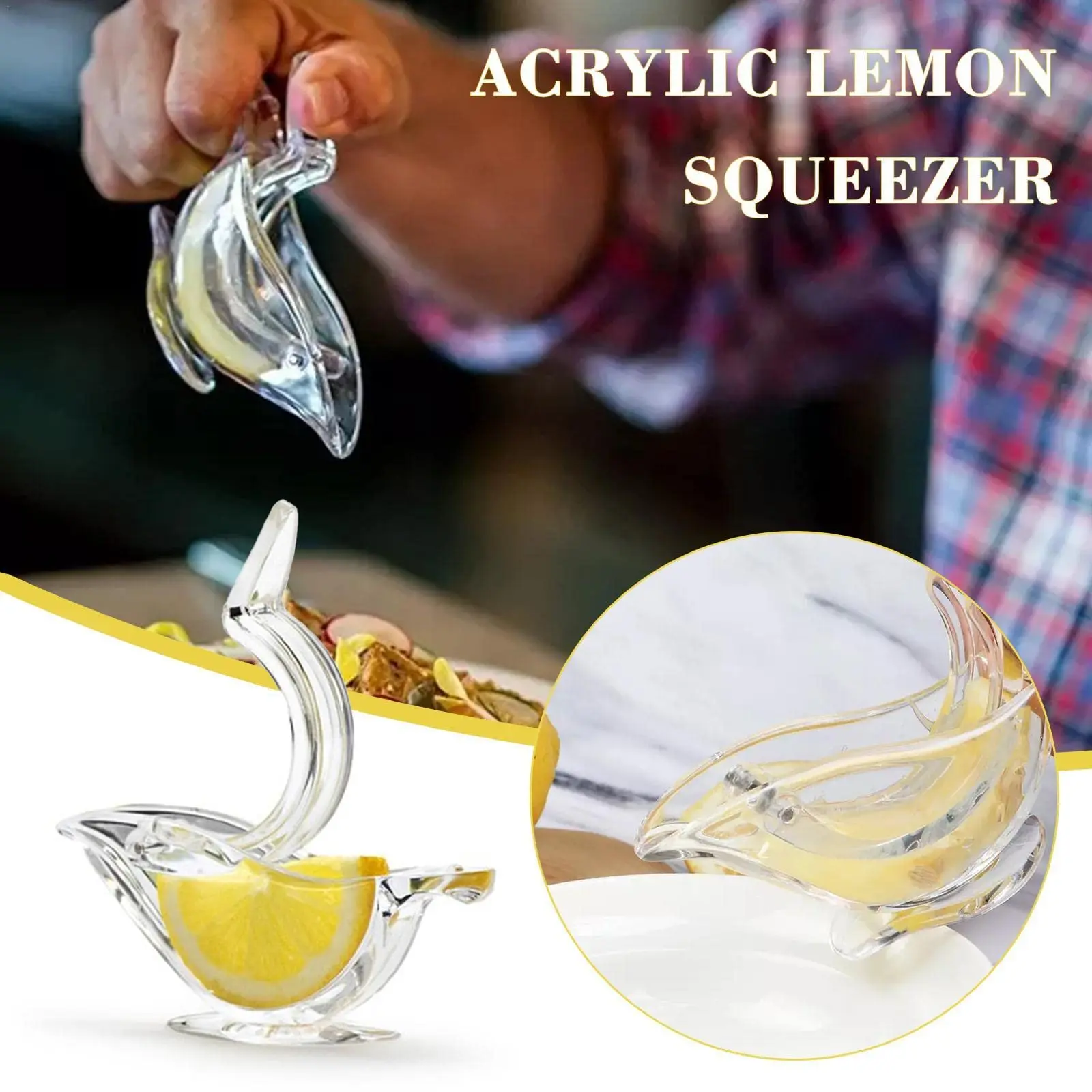 Amazon New Best Seller Acrylic Crystal Manual Press Juicer Exprimidor