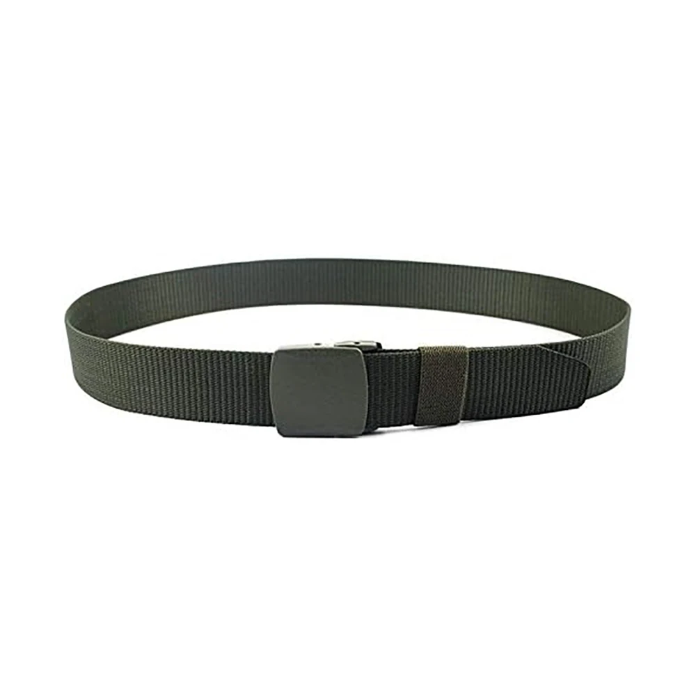 Lightweight Durable Nylon Canvas Plastic Buckle Belt Travel Adjustable Nylon Web Slide Tactical Belts