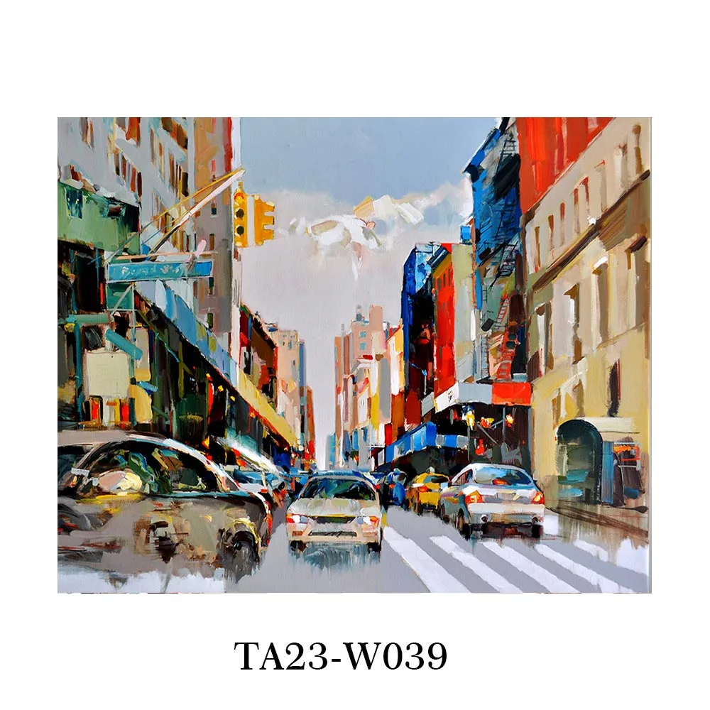 Modern Abstract Oil Painting On Canvas Hand Painted Oil Painting City ...