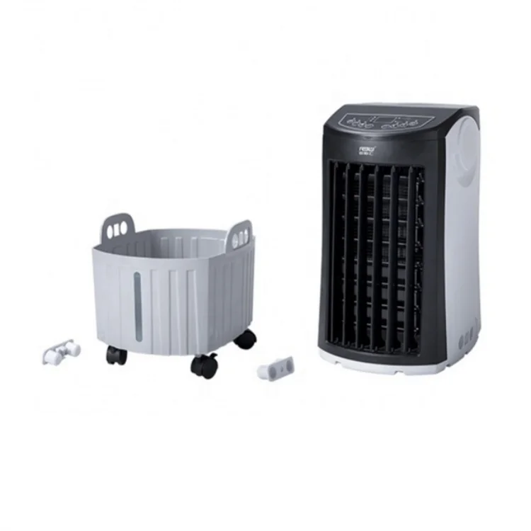 Easy Operate Electric Powered Compact Portable DC 48W Battery Charging Evaporative Air Cooler Fan With 12L Water Tank