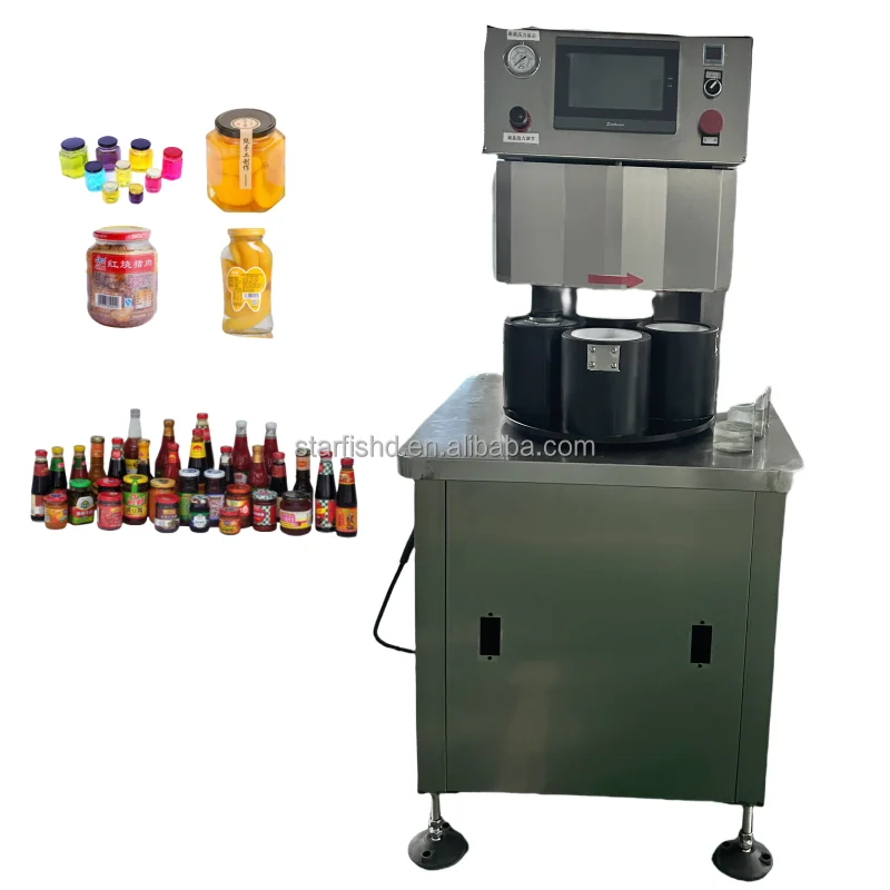 Hot Selling Automatic Twist Off Vacuum Capping Machine Glass Bottle Cap ...