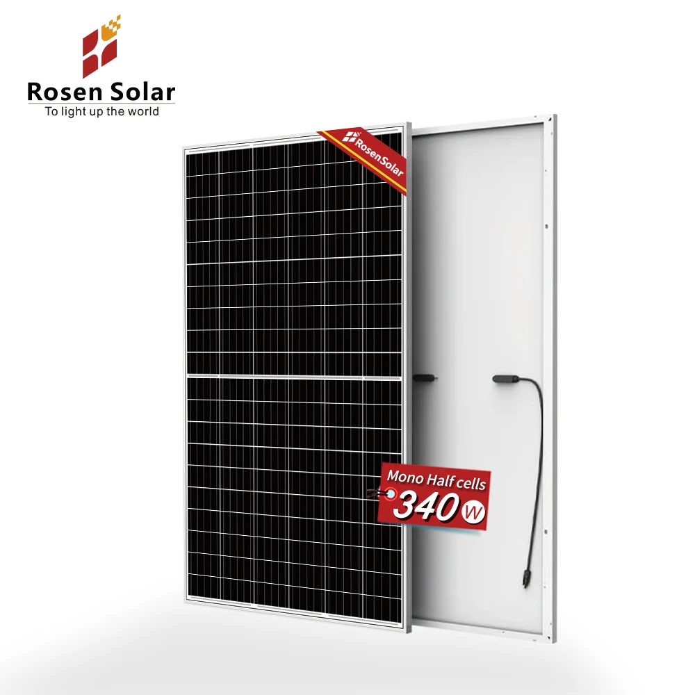 Rosen Panel Solar 340w 350w 360w 380Watt 120cell Half Cell Panels PV Module