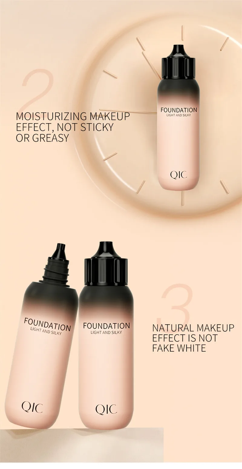 Liquid Foundation Face Makeup For Combination Oily Skin Mediumfull Coverage With Matte Finish