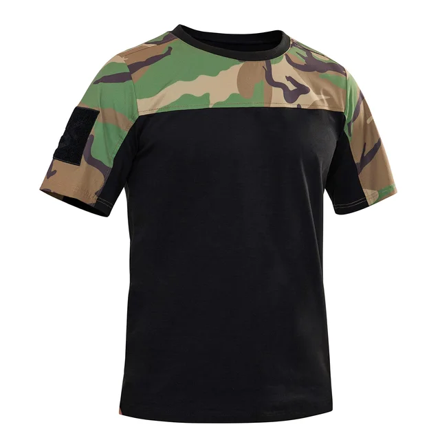 VOTAGOO Hot Sale Men's Tactical Camo Summer Quick-Dry Short Sleeve Tactical clothing