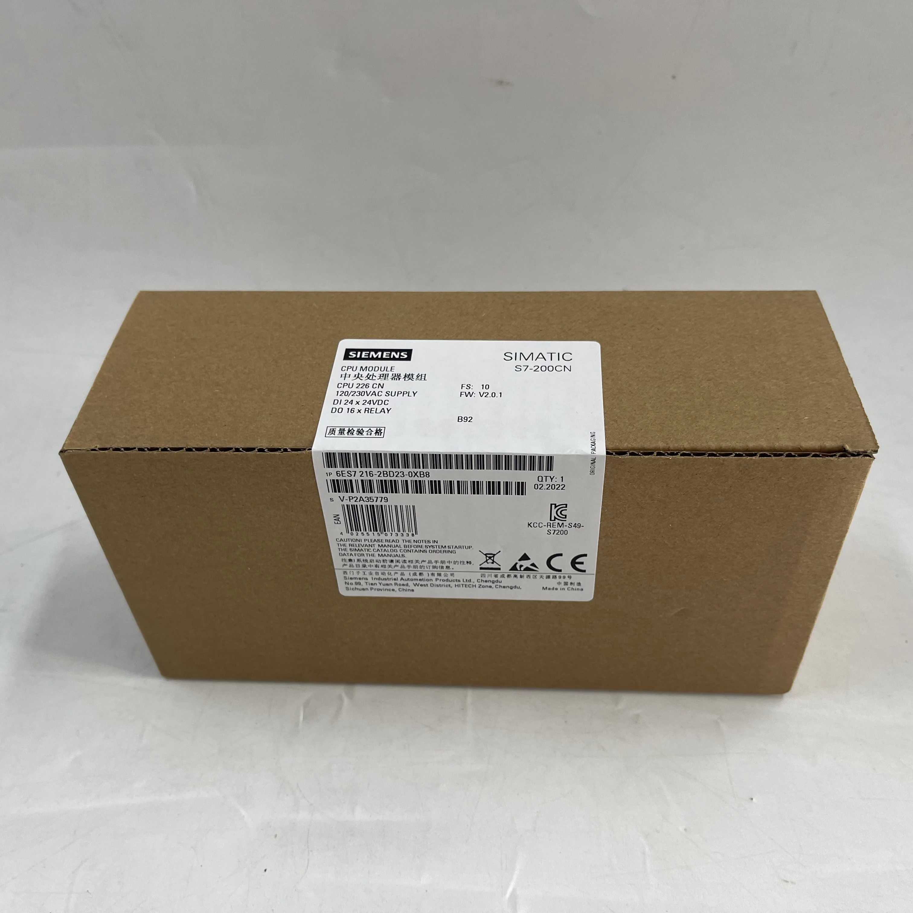 SIEMENS CPU Module 6ES7216-2BD23-0XB8