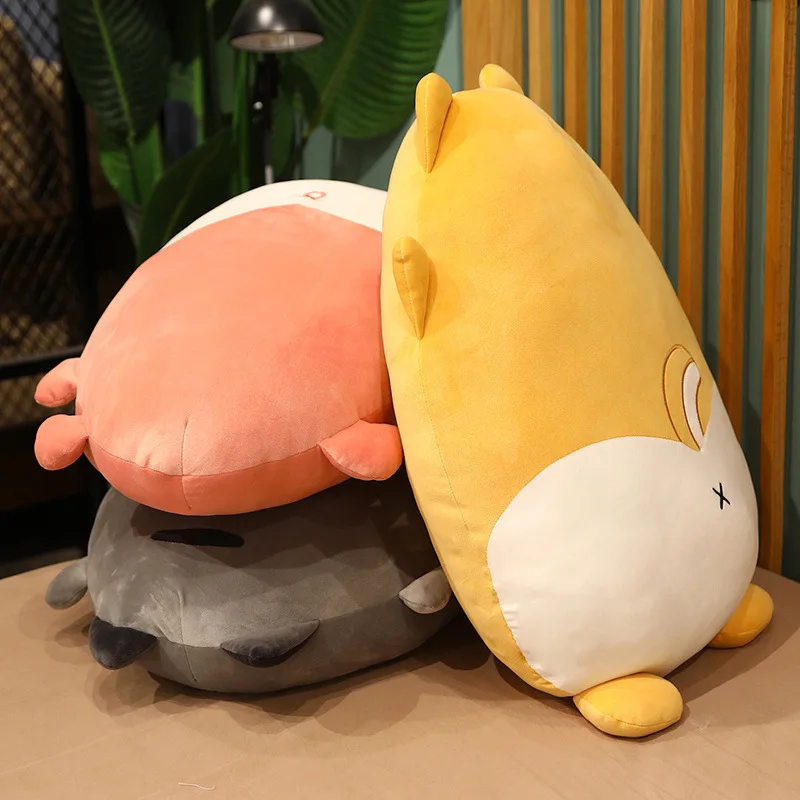 2022 Custom Soft Corgi Ass Plush Toys Cute Fat Peach Ass Pillow Stuffed Animal Toy Sleeping Cushion Pillow Wholesale