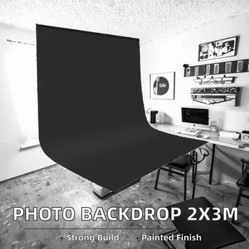 Lejiada 2x3M Black Screen Photography Backdrop Muslin Red White Gray Green Party Photographers Photodrops Backgrounds detail image
