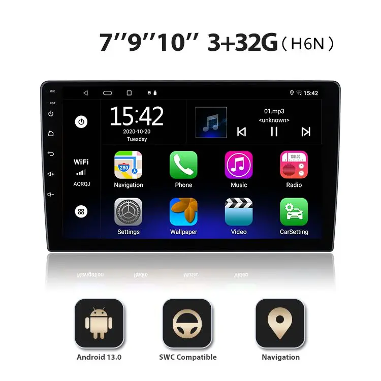Android 13.0 Car Dvd Player Screen 10 Inch For All Cars Radio Din 2
