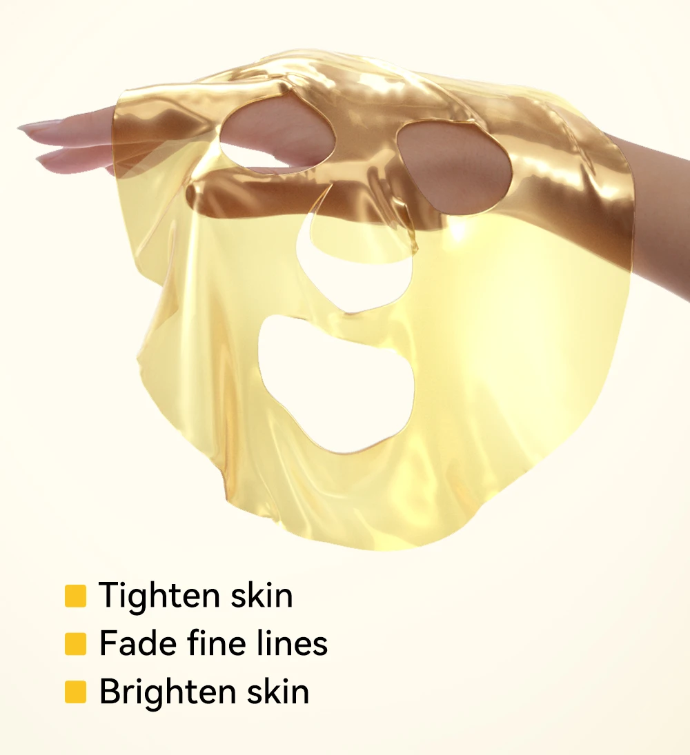 Lanbena Official 24K Gold Collagen Facial Mask Sheets Skin Treat Blemishes Sebum Control for All Skin Type supplier