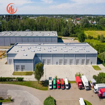 Easily Assembled Prefab Factory Building Steel Storage Metal Building Prefabricated Steel Frame Warehouse