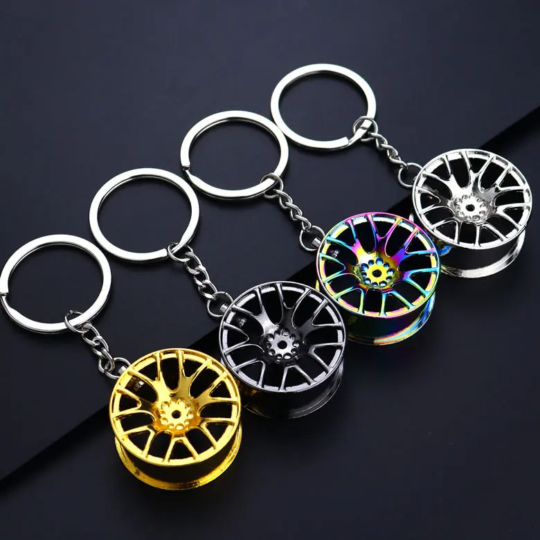 Magik 3-6 Pcs Metal Car Key Chain Key Ring Business Keychain Creative Alloy  Key Fob