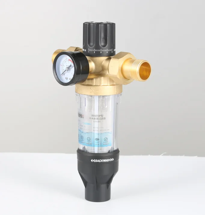 Factory direct sales brass pre-filter stainless steel water purifier filter household pipe valve filter