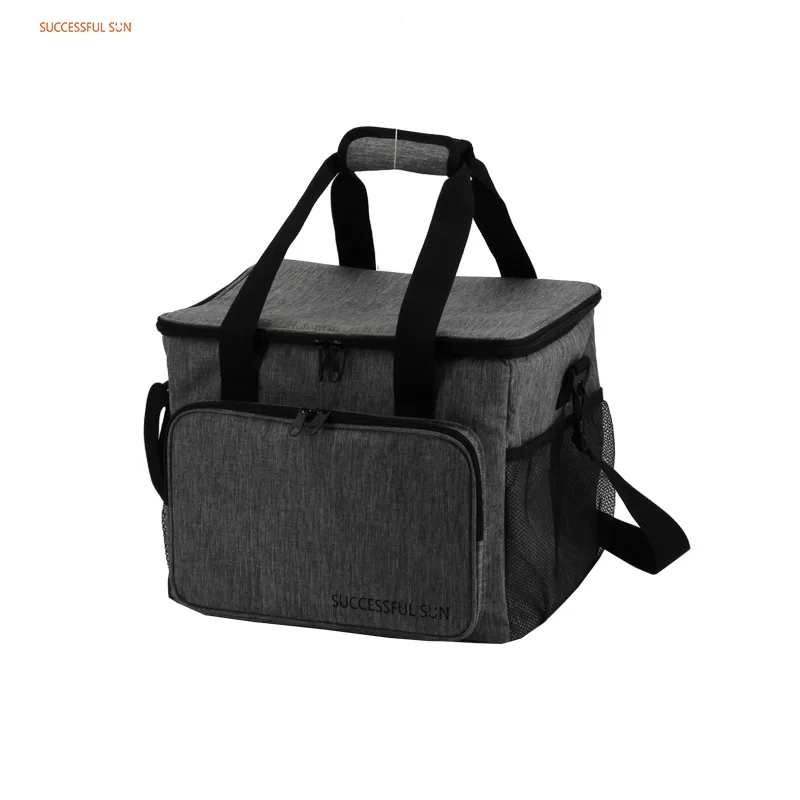 product manufacturer custom logo picnic outdoor oxford double chamber insulated bag cooler lunch bag-9