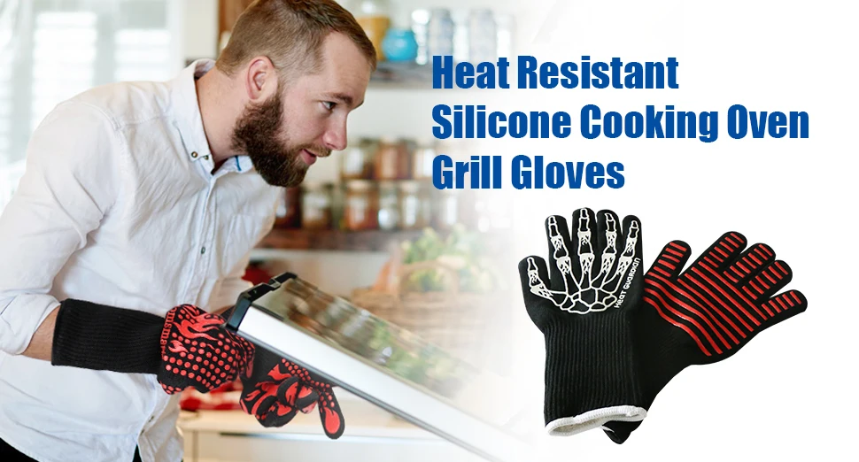 Food Grade Kitchen Gloves Bbq Heat Resistant Bbq Gloves