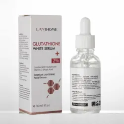 lanthome glutathione white serum Face Makes Skin Whiter, Highly Moisturizing Spots, Nourishing Skin Care, Moisturizes and Against Wrinkles (2 Pieces) Beauty Lanthome Glutathione Whitening Serum Fade