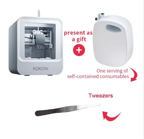 KOKONI EC1 Portable Smart 3D Printer Dual Extruder AI Photos Build