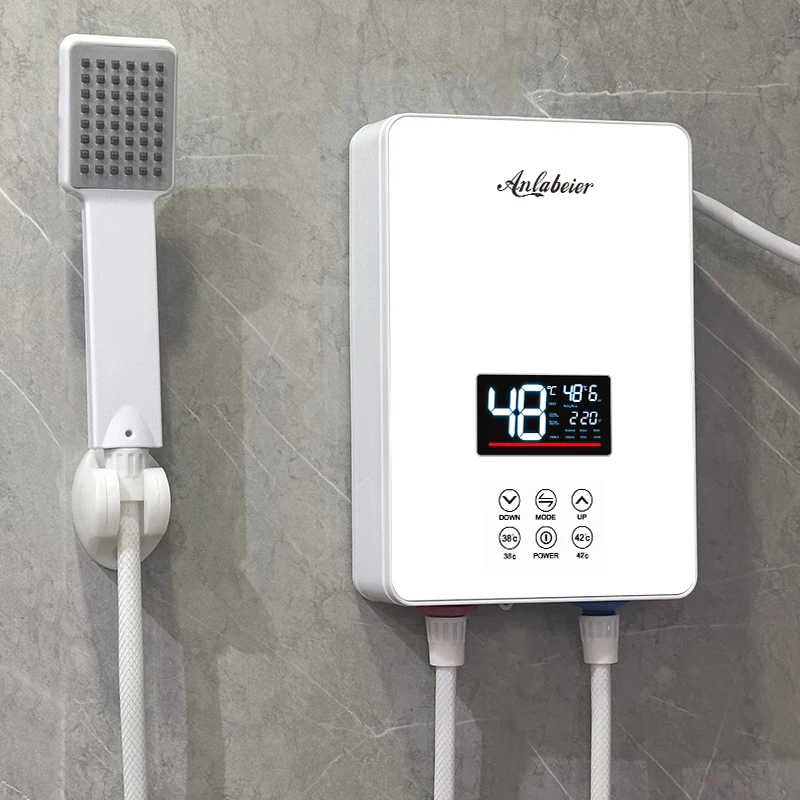 2025 Best Sale Factory Price 50/60HZ 6000w 220-240V Home Hotel Use Tankless  Water Heater Instant Hot Electric Water Heater