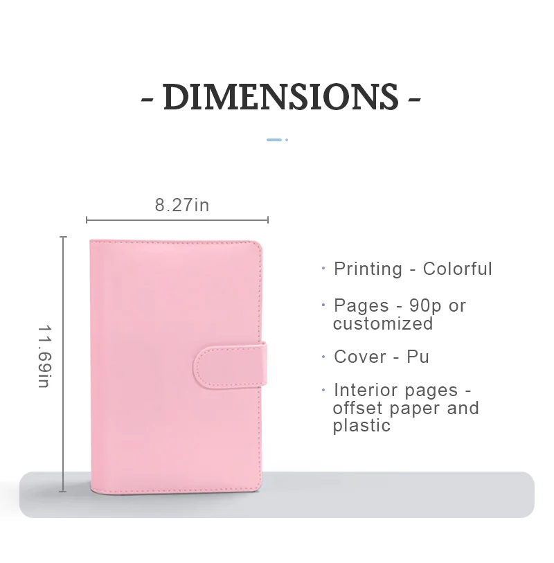 Custom Size Mini B6 Binder Notebook PU Leather Cover Agenda Journal for Work Budget-friendly Versatile Paper Fabric PVC Gift factory