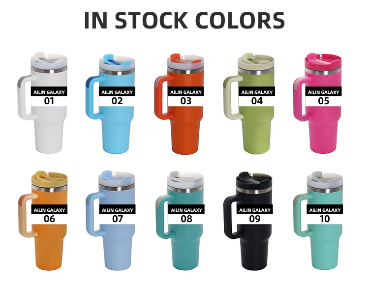 Ailingalaxy 40oz Tumbler With Handle And Straw 40oz Tumbler With Handle