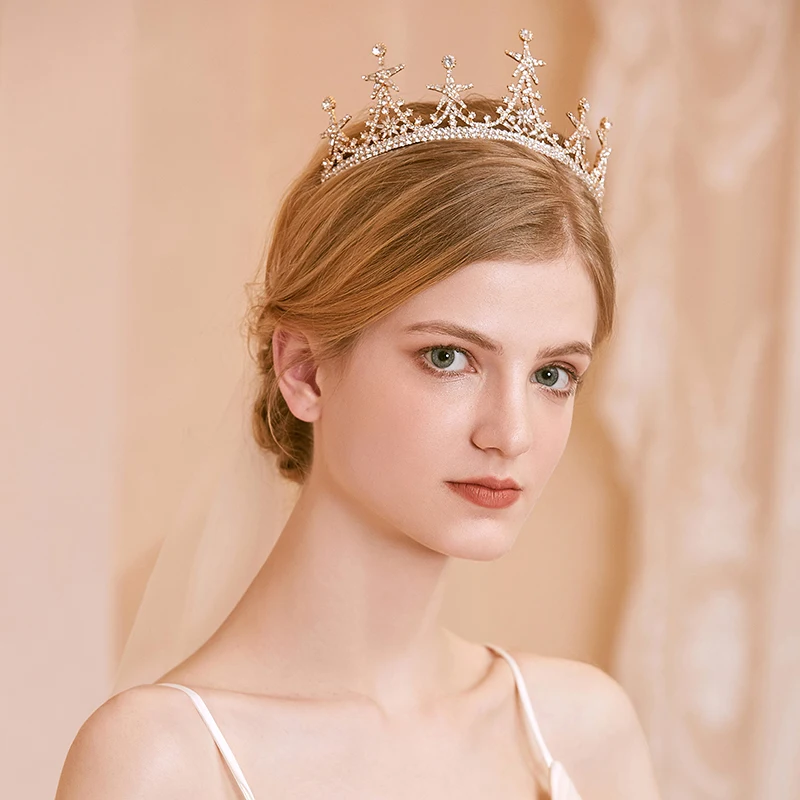 Shining Gold Crown for Queens