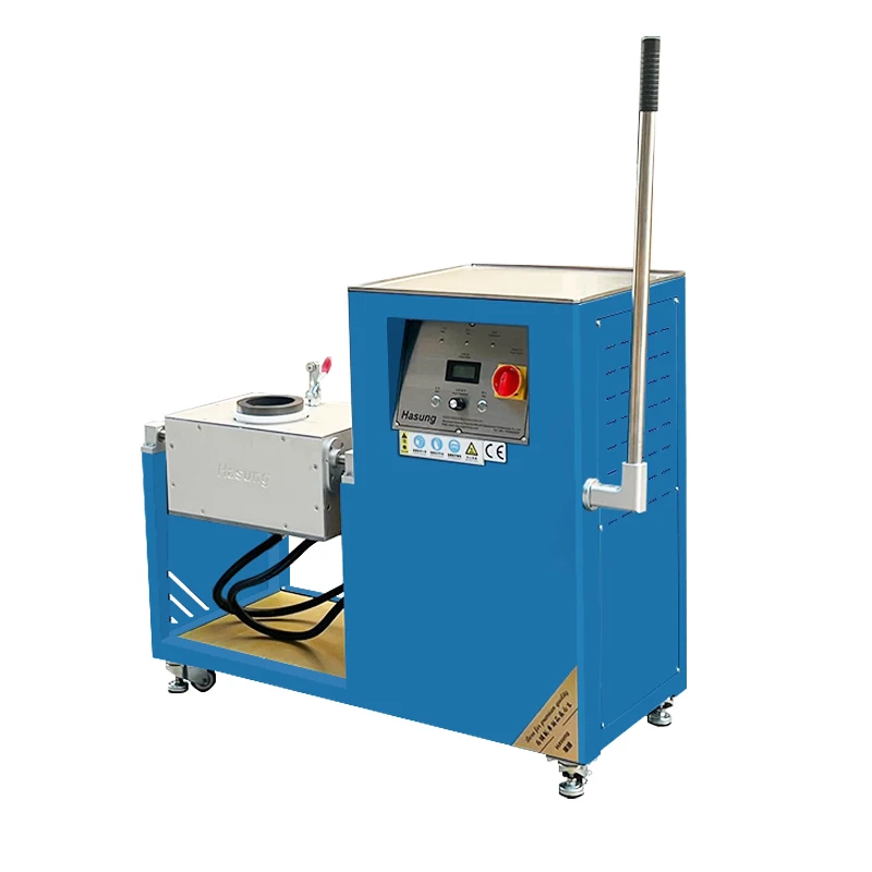 Factory Manual Pouring Induction Melting Furnace for Gold Silver Copper Smelting Precious Metal Melting Pot