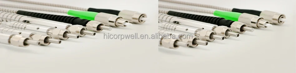 D80 Fiber Optic Cable with 200μm to 800μm Core Diameters Featuring Sapphire and Air Gap Protection and Precisely Polished D80 Fiber Connectors
