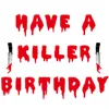 Blood knife 19 red letter happy halloween