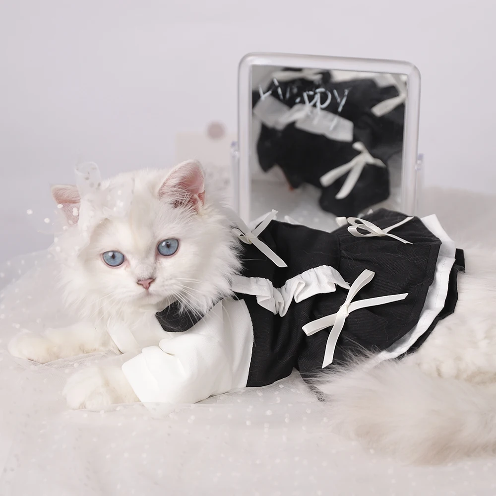 Hot Sell Hoopet Black Maid Outfit Pet Costume Dog Cat Dress Clothes - Buy  Hot Sell Dog Clothes,Pet Costume Dog Clothes,Cat Dress Product on  Alibaba.com